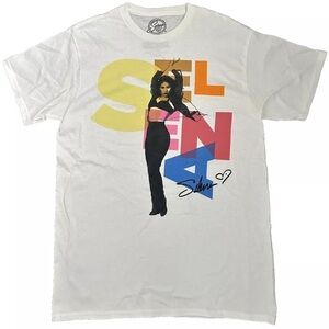 SELENA - Women's Short Sleeve  T-Shirt - WHITE - Medium